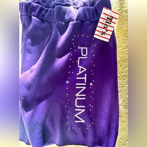 Tia’s Dance Knee Length Half Sweats “ Platinum “M